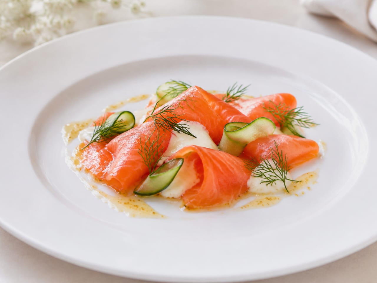 Scottish salmon gravlax