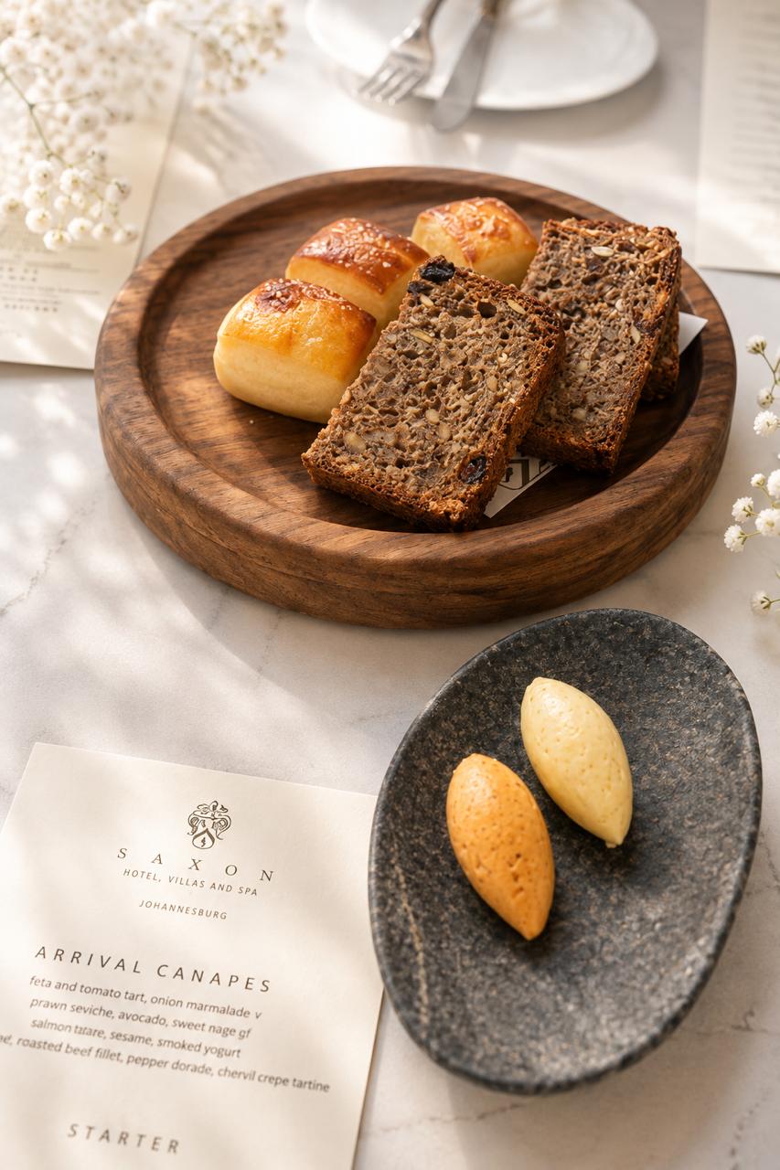 Arrival canap&eacute;s at the Saxon